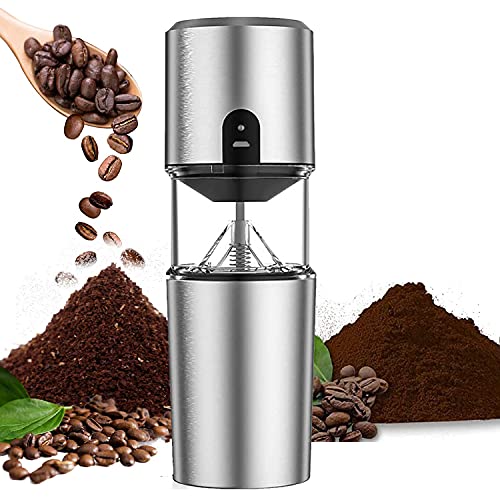 電動コーヒーミル コーヒーミル コーヒーグラインダー 一台多役 電動ミル コーヒー 豆挽き フィルター マグ カップ 一体型 自動挽き USB充電 家庭用 アウトドア 水洗い可能 掃除簡単