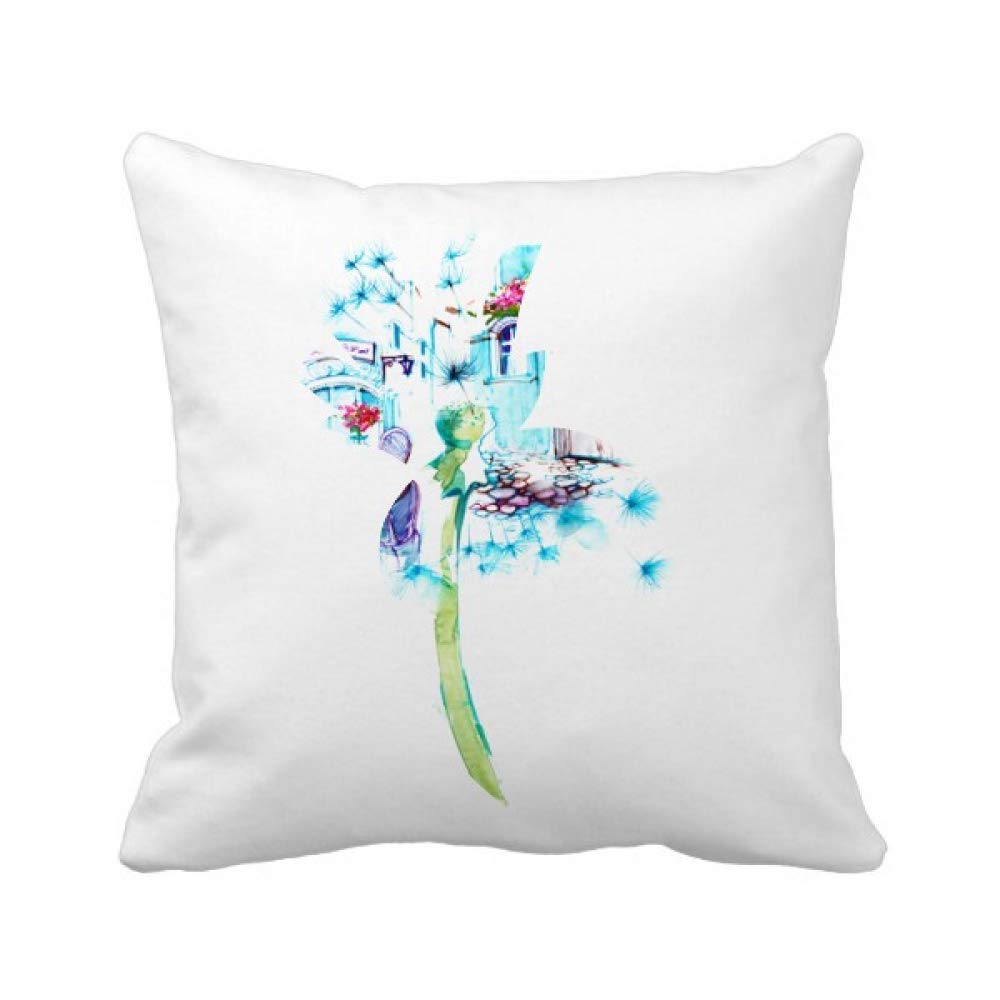 Ananas aquarelle sur housse textile pour rajeunir vos vieux coussins
