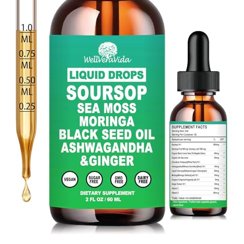 Image of Soursop Bitters Liquid, 10 in 1 Herbal Graviola Daily Gut Drops