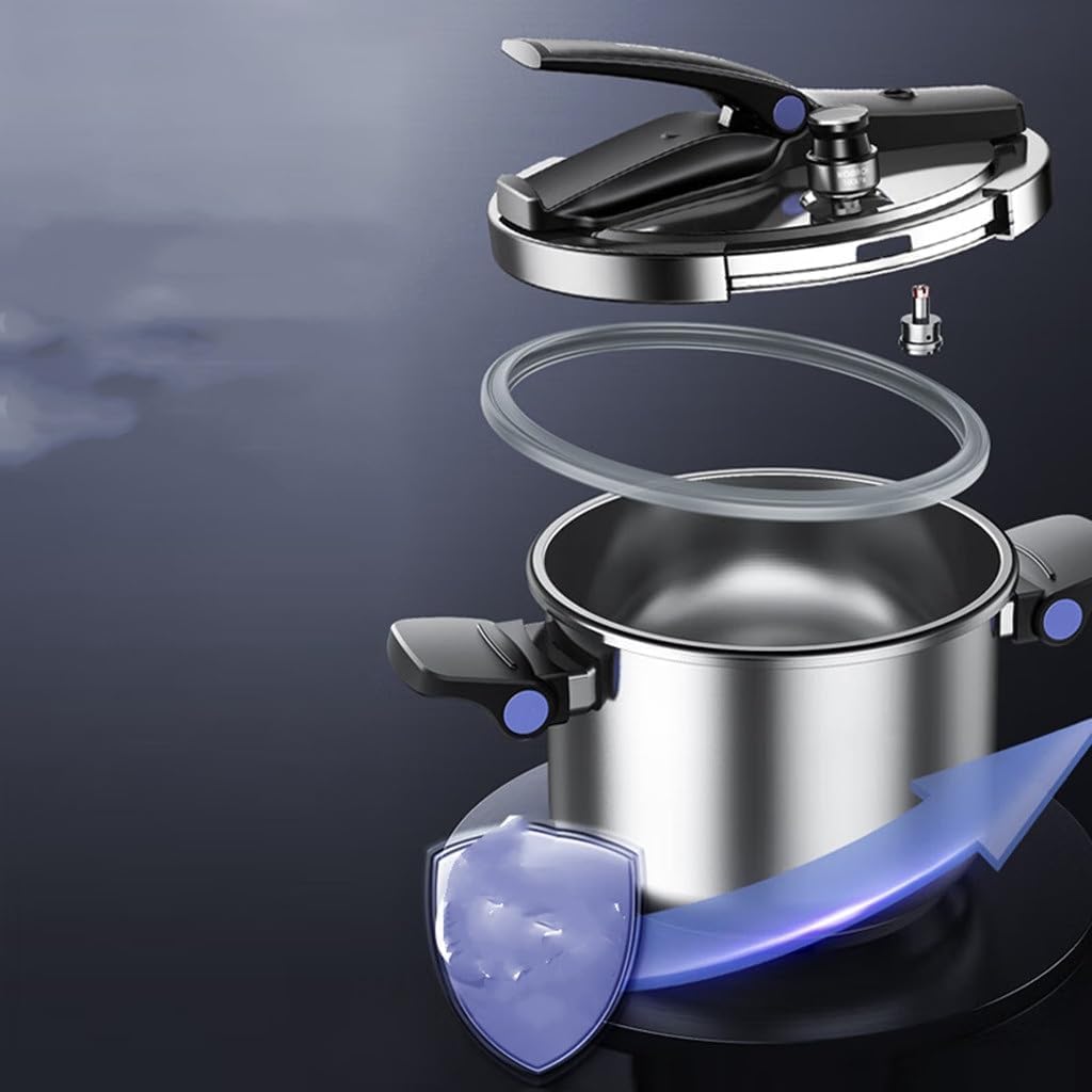Non Stick Pressure Cooker, 304 Stainless Steel Pressure Cooker Household Induction Cooker General Pressure
