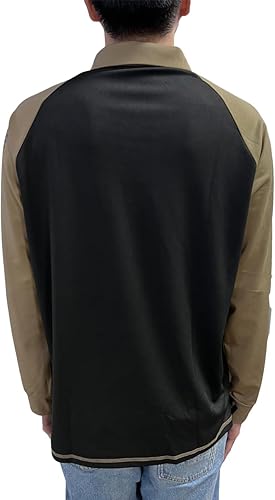 Miniatura 3 de HARGLESMAN Polo de manga larga con bandera estadounidense para hombre