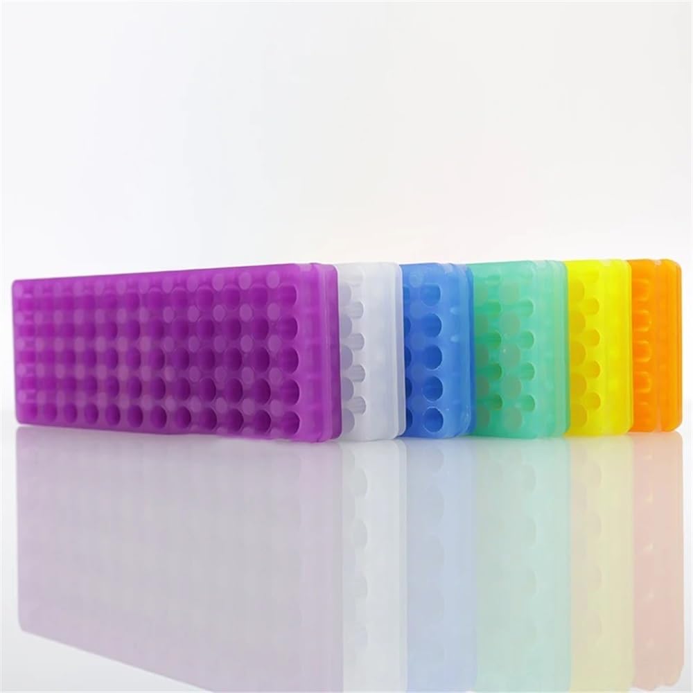 Cristalería de Laboratorio Gradilla for tubos de plástico for centrífuga, 4 microtubos de laboratorio de 0,2, 0,5, 1,5 y 2 ml