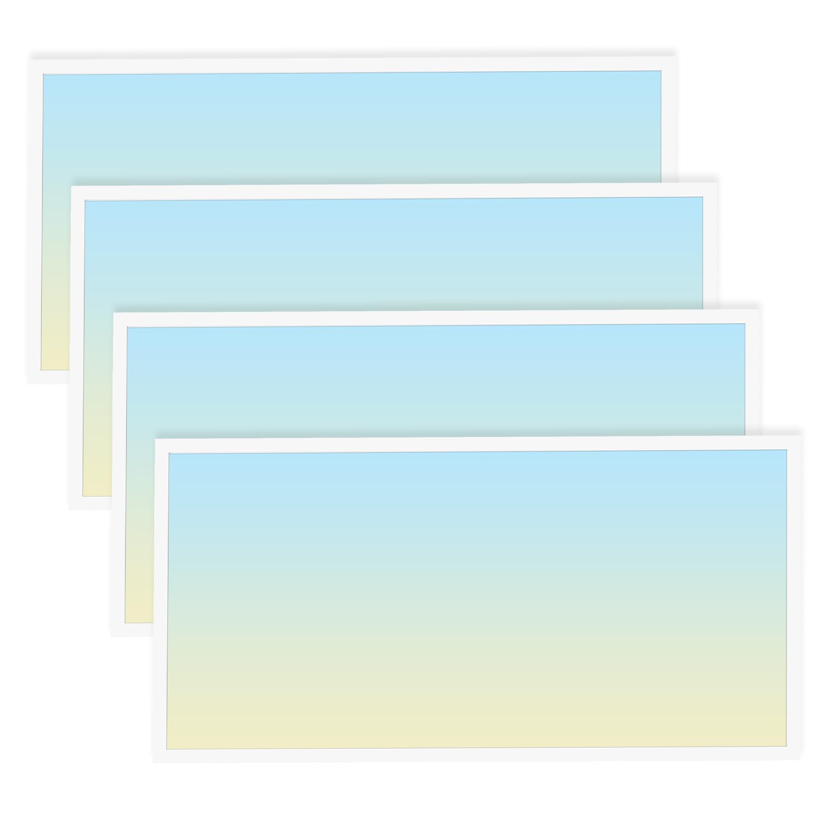 Ocfehre LED Flat Panel Light Drop Ceiling Office Shop Commercial Warehouse Fixture, 30-72W, 0-10V Dimmable, LED Drop Ceiling Light Fixture, 3500K-