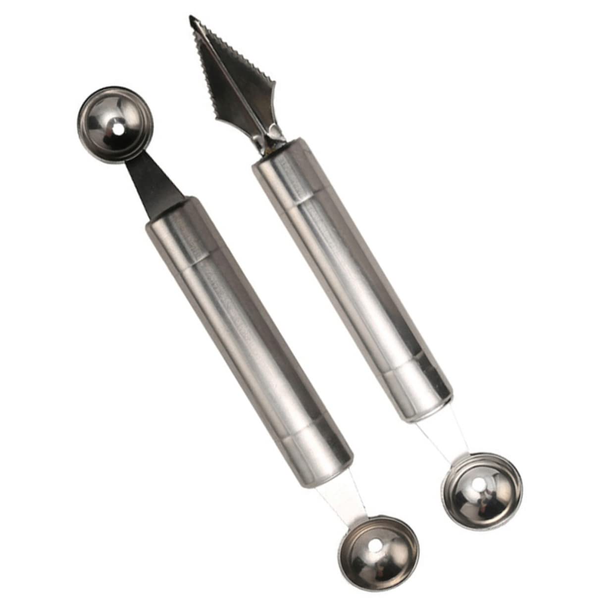 VINTORKY 1 Fruit Scoop Melon Baller Stainless Steel Easy to Clean Non-slip Grip