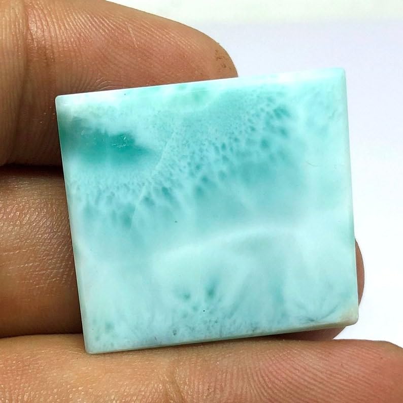 Larimar cabochon carré 25x24mm pour création de bijoux DIY