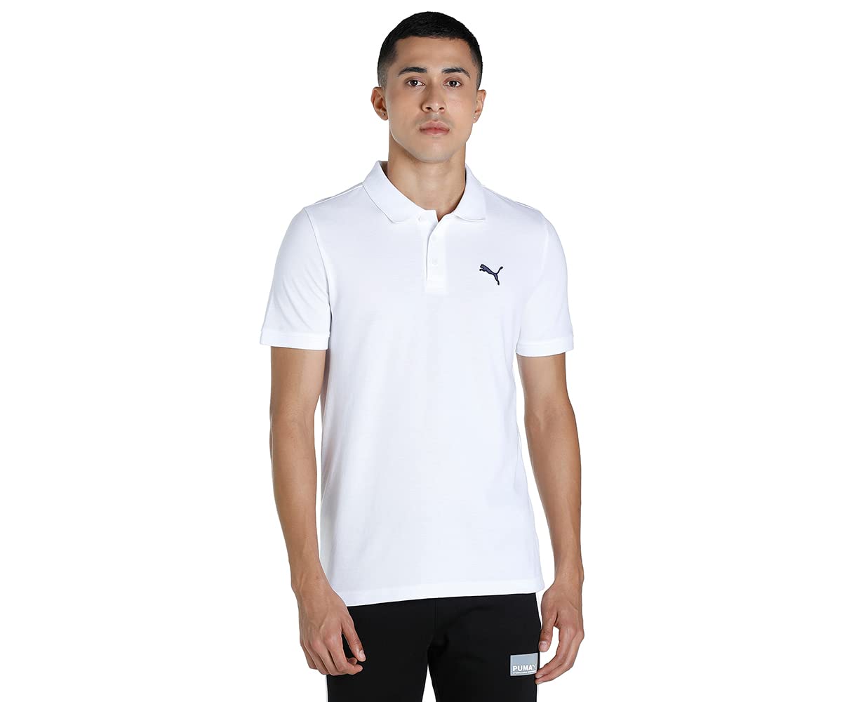 puma Men's Active ESS Polo T-Shirt | Casual and Comfortable Cotton Solid Regular Fit Polo for Men | Ribbed Collar | Ideal for Golf, Travel, Office & Everyday Comfort-picture-18