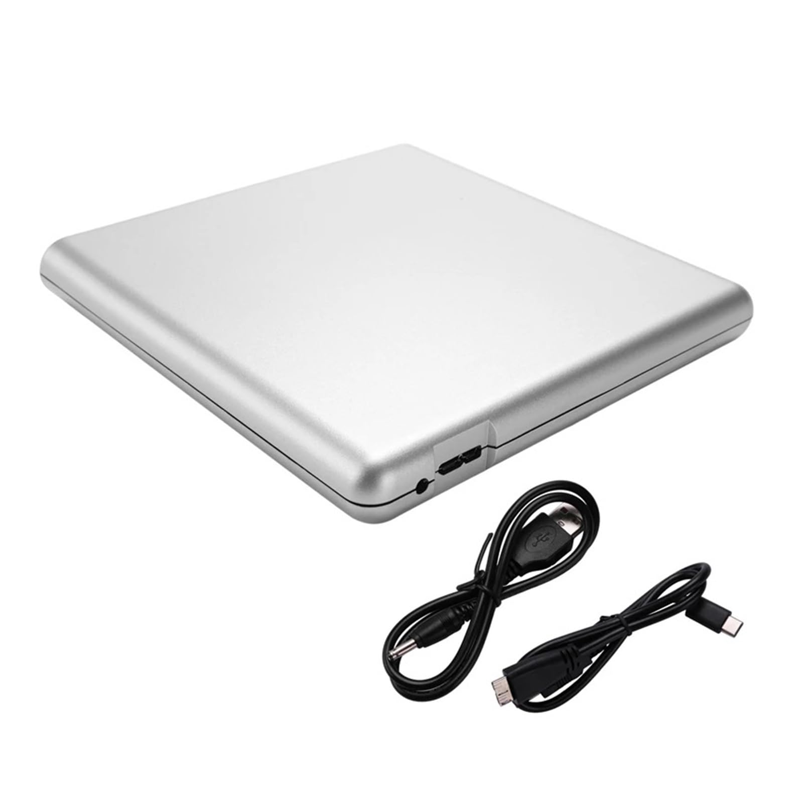 Lettore Dvd Blu-Ray Esterno Lettore 3D Lettore CD Blu-Ray USB 3.0 Compatibile con Lettore Dvd Compatto E Facile da Usare(Silver)