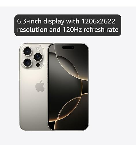 Amazon.com: Apple iPhone 16 Pro, US Version, 256GB, Natural