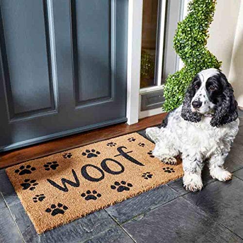 Garden Mile® Grande novità Stampato Foglie d' Autunno Benvenuto Tappetino zerbino in Fibra di Cocco Naturale Assorbente Ingresso Retro in Vinile e Antiscivolo tappetini in Gomma (Autumn Leaves