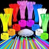 150 Pulseras Luminosas Fluorescentes Niños Adultos - Ultra Brillantes Pulseras Fluorescentes con 150 Conectores, 8 Colores Barras Luminosas para Fiestas Cumpleaños Eventos Bodas Celebraciones Neon