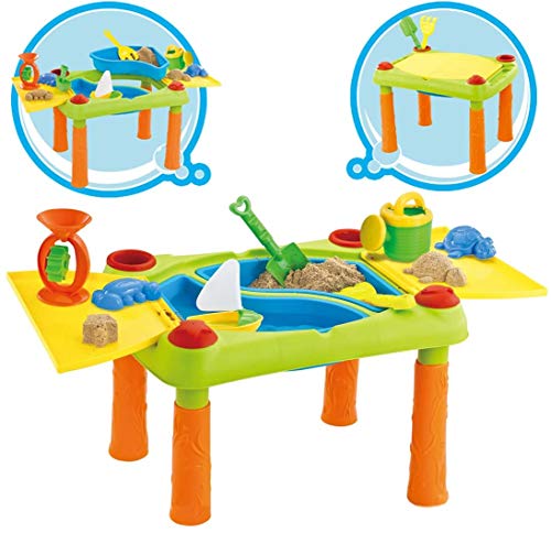 Inside Out Toys Mesita para Jugar con Agua y Arena - 2 en 1 - con Tapa abisagrada - Grande
