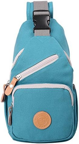 Eshow Women Chest Pack Shoulder Bag Sling Bag Morning Jogging Crossbody Bag for Outdoor Cycling Biking Casual