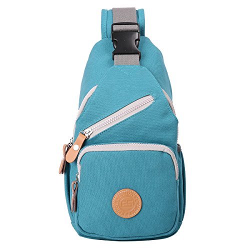 Eshow, zaino da donna, in tela, a tracolla, zaino