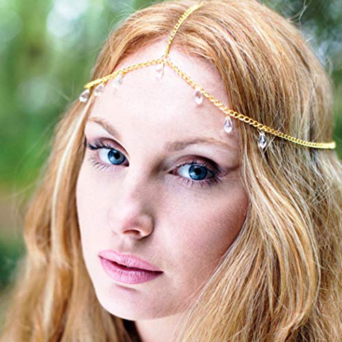Victray Boho Sequins Head Chain Summer Beach Headpieces Party Hair Accessories Fashion Jewelry for Women and Girls