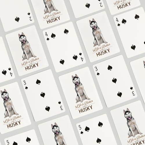 Lantern Press Husky, 52 Cartas Póker para Adultos miniatura 4