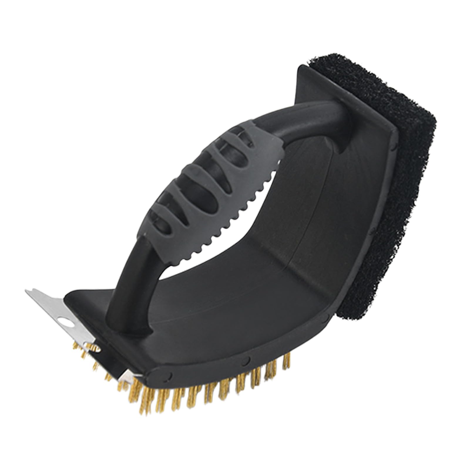 Xjdzineq Grill Brush with Scraper Right Angled, Wire Bristles for Effective BBQ Grate Grills Wire Brush