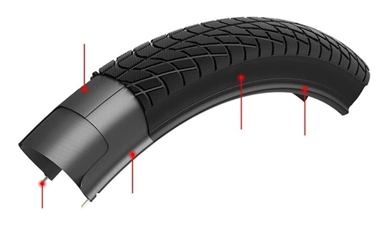 DEAVER Adatto per copertone da Bicicletta MTB 29/27,5/26 Tallone Pieghevole BMX copertone da Mountain Bike copertone da Bicicletta Ultraleggero antiforatura (26x1,95)