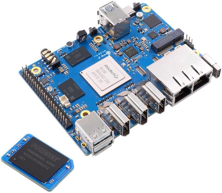Orange Pi 5 Plus 4GB+32G eMMC Rockchip RK3588 8-Core 64-bit Motherboards with 32G eMMC (Pi 5 Plus 4G+32G eMMC)