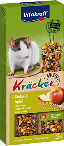 Vitakraft Nagersnack Ratte Kräcker Dinkel und Apfel, 1x 2 St