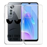 KJYF Per Blackview A85 Custodia, Ultra-Sottile in Morbido Silicone TPU Case Guscio [Anti-Ingiallimento] [Anti-Graffio] Slim Fit Protettivo Cover per Blackview A85 (6.50") - [2 Pezzi]
