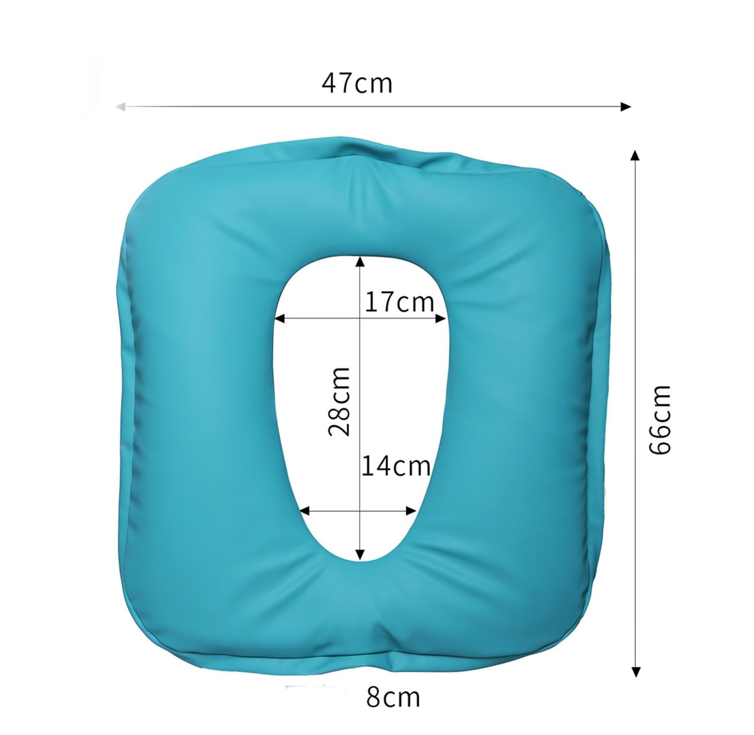 BLUEZY Cojin Antiescaras para Silla De Ruedas, Cojín para Inodoro De Cama Cojín para Hemorroides Y Coxis Unisex, Cojín Ortopedico para Ancianos Postrados En Cama Hombres Y Mujeres
