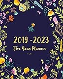 2019-2023 Five Year Planner- Fancy Flowers: 60 Months Planner and Calendar,Monthly Calendar Planner, Agenda Planner and Schedule Organizer, Journal ... years (5 year calendar/5 year diary/8 x 10)