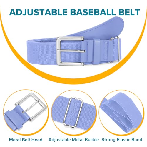 Image of Baseball Socks and Belt Combo for Youth Adult - Softball Socks and Belt for Boys and Girls