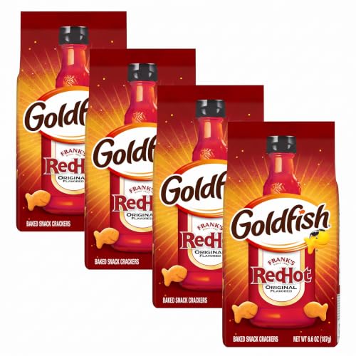 Goldfish Franks RedHot Bag, 6.6 Oz Bag (Pack of 4)