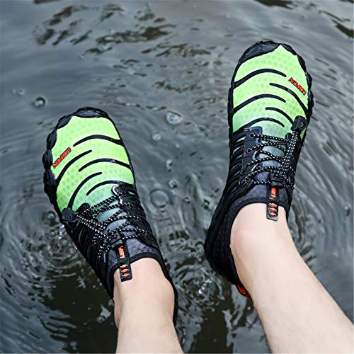 Image of UBFEN Water Shoes for Men Women Quick Dry Swim Aqua Socks | Lightweight Barefoot-style Fit, Rubber Sole, Hiking, Fishing, Kayaking, Beach, Pool, Boating, Diving And Water-to-land Wear