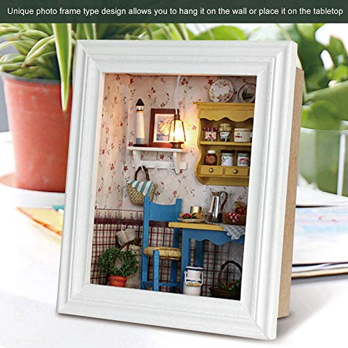 Fotorahmen Typ Mini DIY Dollhouse Set Mini House Kit mit Miniatur-Möbel und Lampe für Heimtextilien, Kinder Freunde… – Bild 6