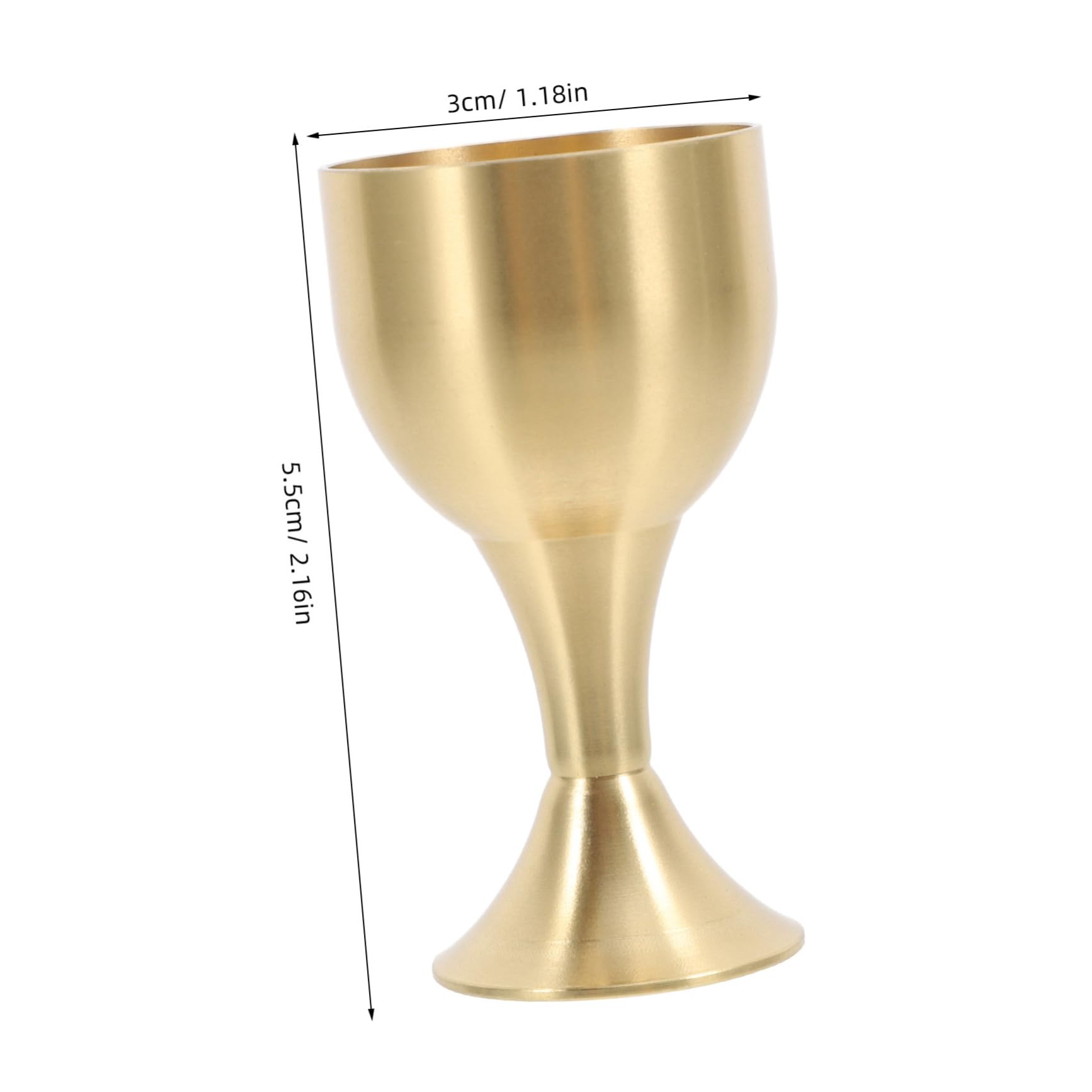 BEBEMOKO Alloy Decorative Goblet for Temple Use Multi Function Chalice Height and Elegant Design for Home Worship and Ceremonial Occasions