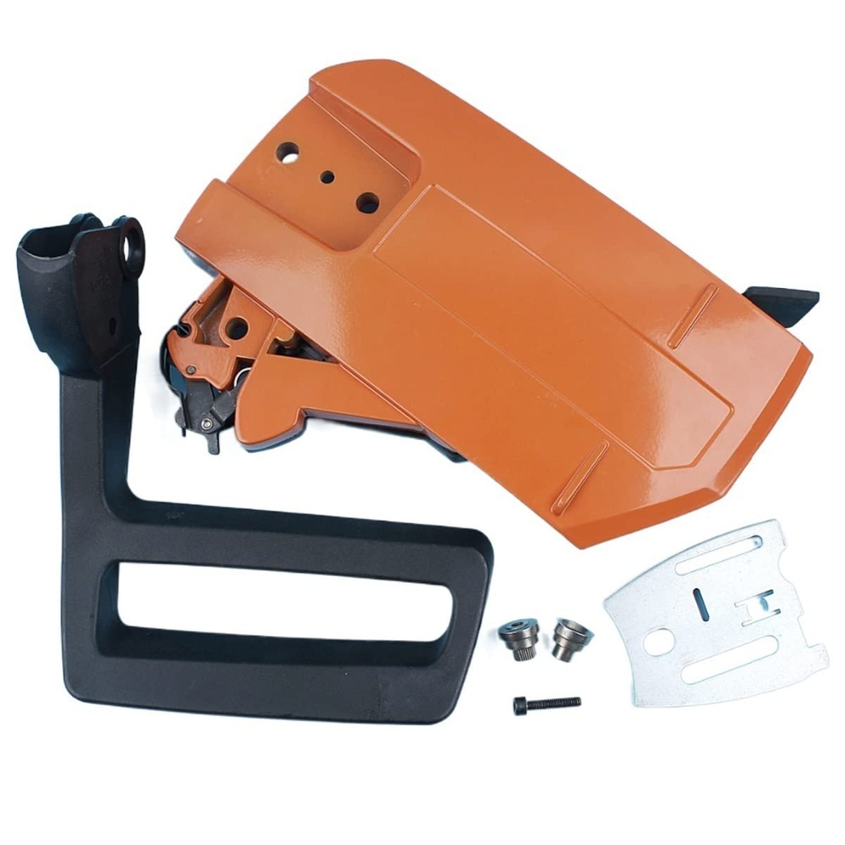 Patio, césped y jardín Cubierta del freno de cadena Mango de la barra de protección Kit de placa de barra de protección for 61 66 266 268 272 27 2xp Manga de buje de motosierra Piezas y accesorios par