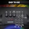 Magnavox MHT778 Portable Karaoke System w/Lights, Bluetooth, 12W Output, USB/Micro SD/Aux Input, 1 Wired Mic, PA System at Home/on the go, Built in Rechargeable Battery, Big Sound in a Little Package