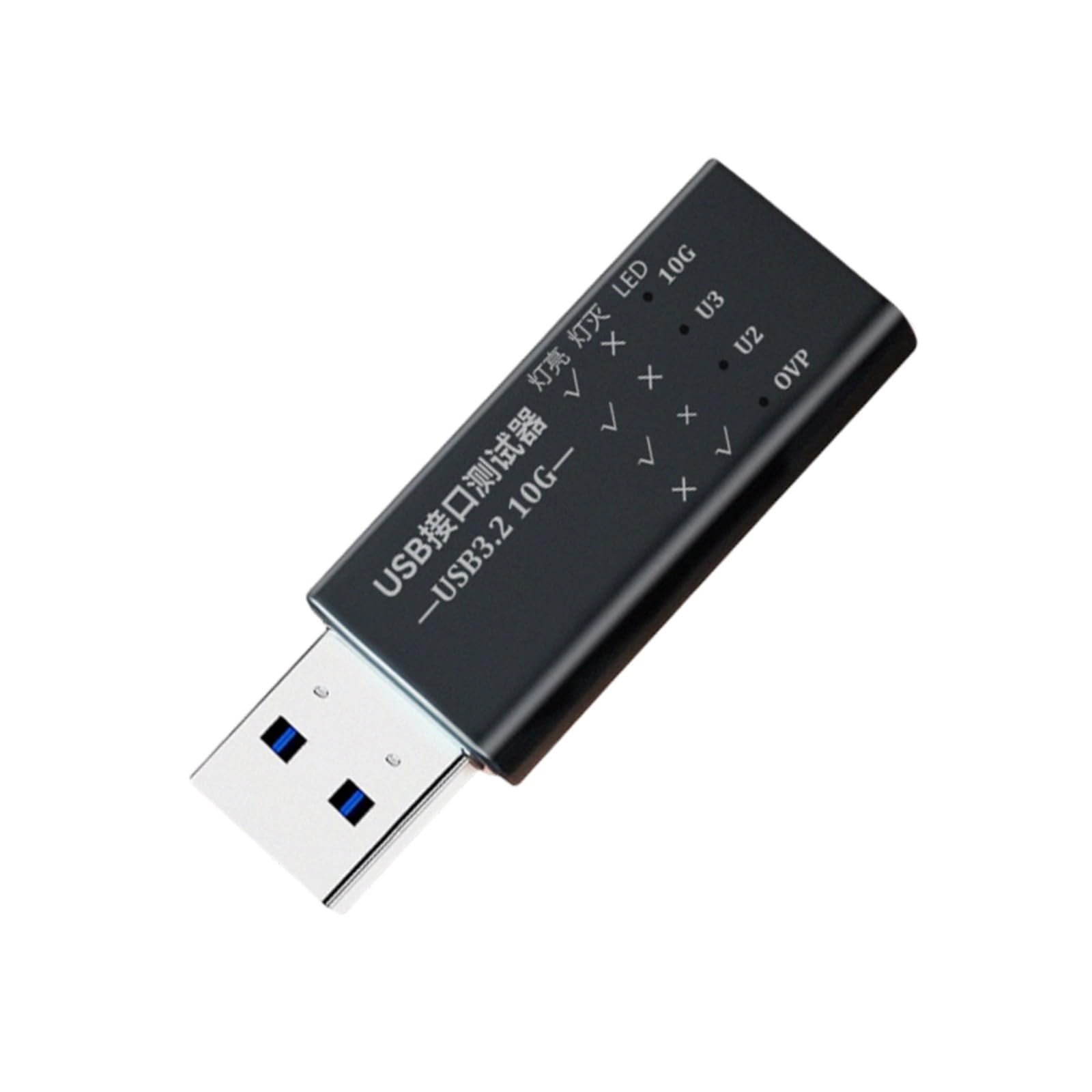Adattatore per interfacce USB C a USB 3.2, supporta velocità di trasmissione dati di 10 Gbps e ricarica rapida con tensione a LED Display Tester corrente