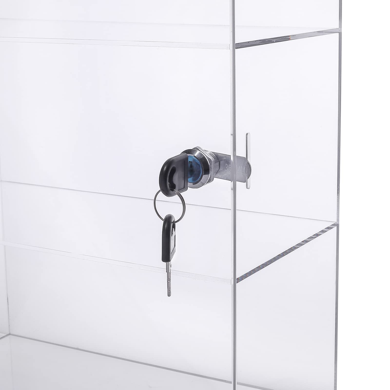 Buy DuvinDD 3 Shelf Acrylic Display Case with Lock Clear Lockable