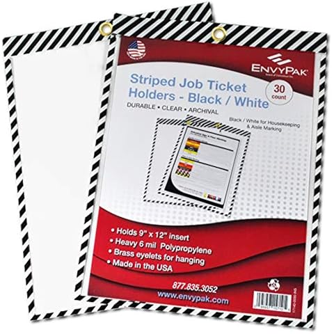 Striped Job Ticket Holders - Pack of 30 Cover