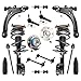 Detroit Axle - Complete 16-Piece Front Suspension Kit - 10-Year Warranty- Front: 2 Strut Assemblies, 2 Wheel Bearings, 2 Control Arms & Ball Joints, 4 Tie Rod Ends, 4 Sway Bar Links, 2 Tie Rod Boots...