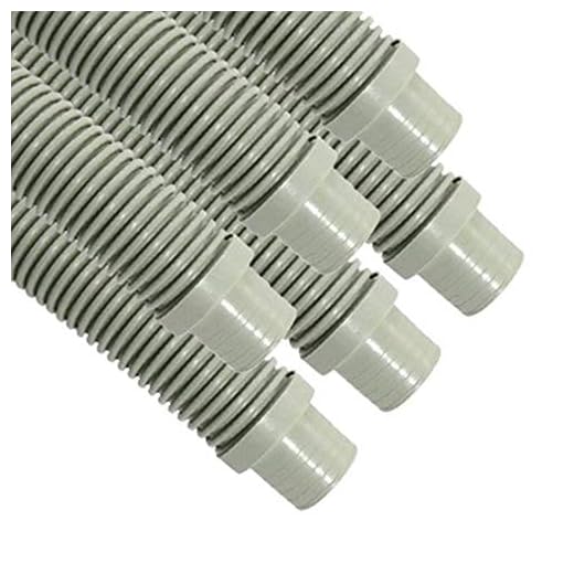 Puri Tech Universal Swimming Pool Cleaner Durable Hose 48 Long Grey Color 6 Pack Universal Fit Including Hayward Navigator, Pool Vac Ultra, AquaBug, Polaris ATV and More