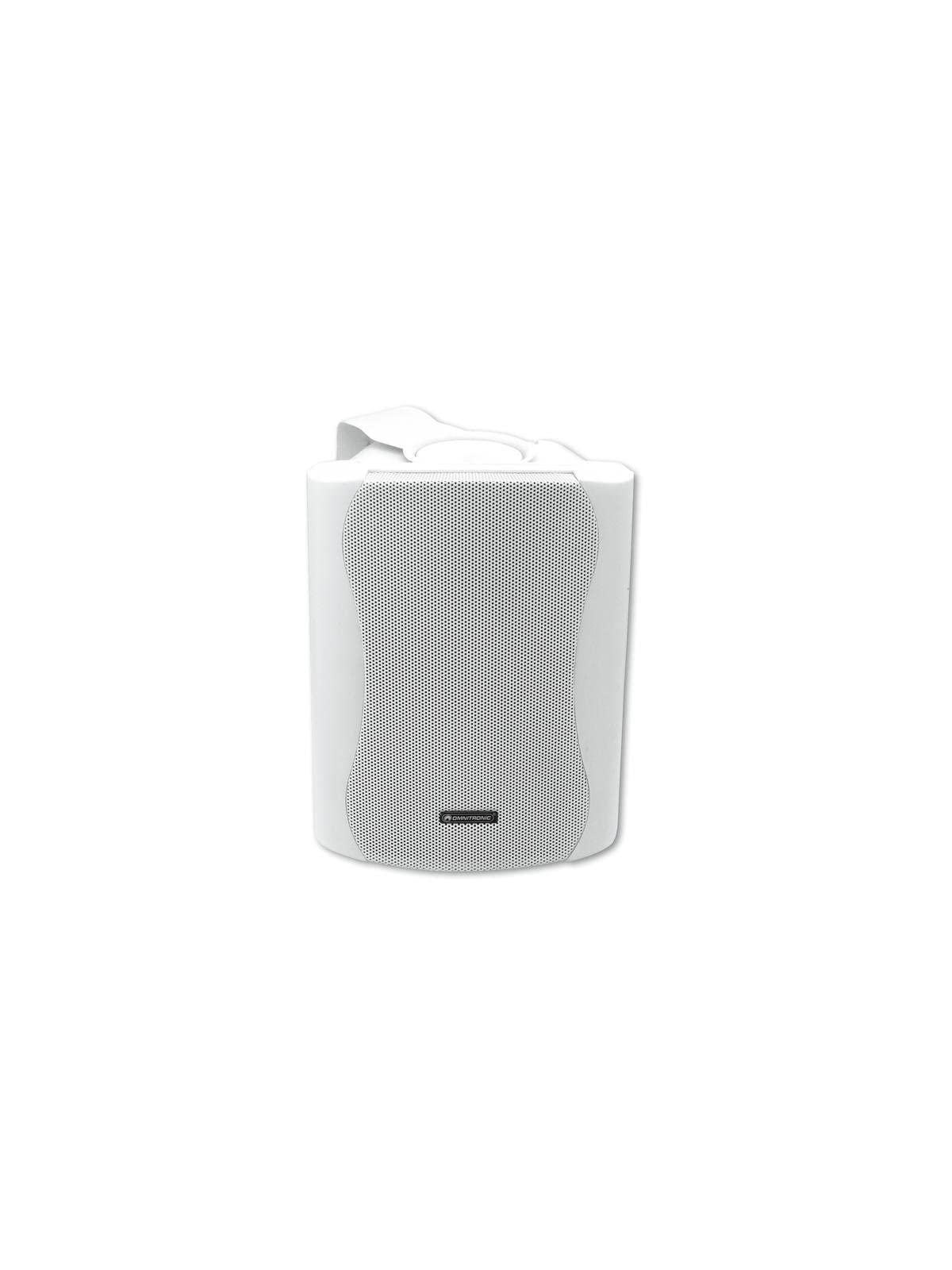 OMNITRONIC C-50A aktiv weiß 2x | Aktives 2-Wege-Lautsprecherpaar mit Halterung, 5"-Tieftönern und 50 W RMS