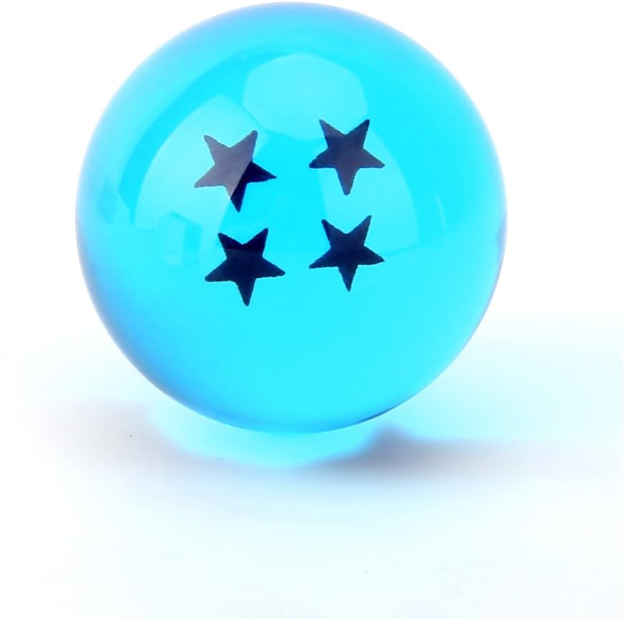 Boxtree Children Toy New Gift Box Set of 7pcs Ball Z 43mm/1.7" Stars Crystal Ball (Blue)