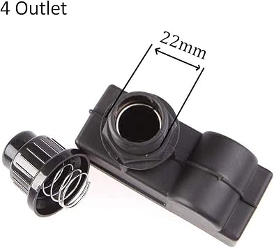 4 Outlet Grill Ignitor, Spark Grill Generator, Charbroil Gas Grill Igniter Replacement, Big Easy Charbroil Parts for Master Grill, Backyard Grill, Black, Easy to Install