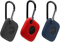 Vista 10 de DAYJOY - Juego de 3 fundas protectoras de silicona suave y flexible compatibles con Tile Mate 2022, funda antiarañazos con mosquetón para Tile Mate