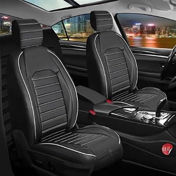 Mkexpress L x Oto Koltuk K l f   n Arka Tak m Orijinal Serisi Siyah Beyaz Skoda Yeti ile uyumlu