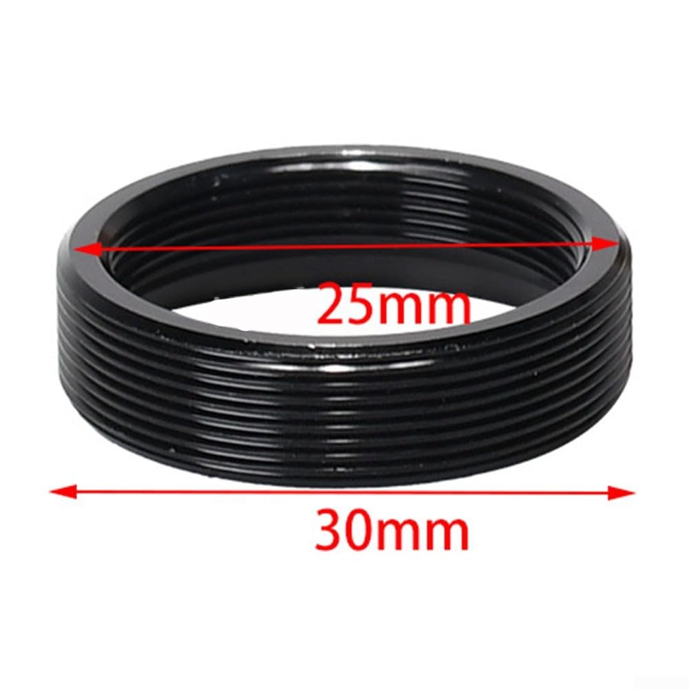 C Mount to C Connector Extension Tube Ring 25mm Optimizing Camera Performance (negro)