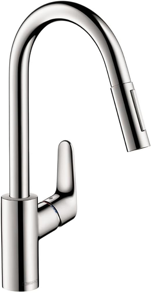 Focus Chrome High Arc Kitchen Faucet with Magnetic Docking Spray Head, Chrome 04505000