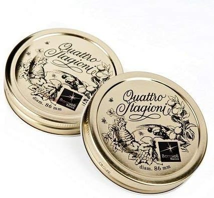 Bormioli Rocco 3-3/8", 86mm Quattro Stagioni Lids, 2 Pack