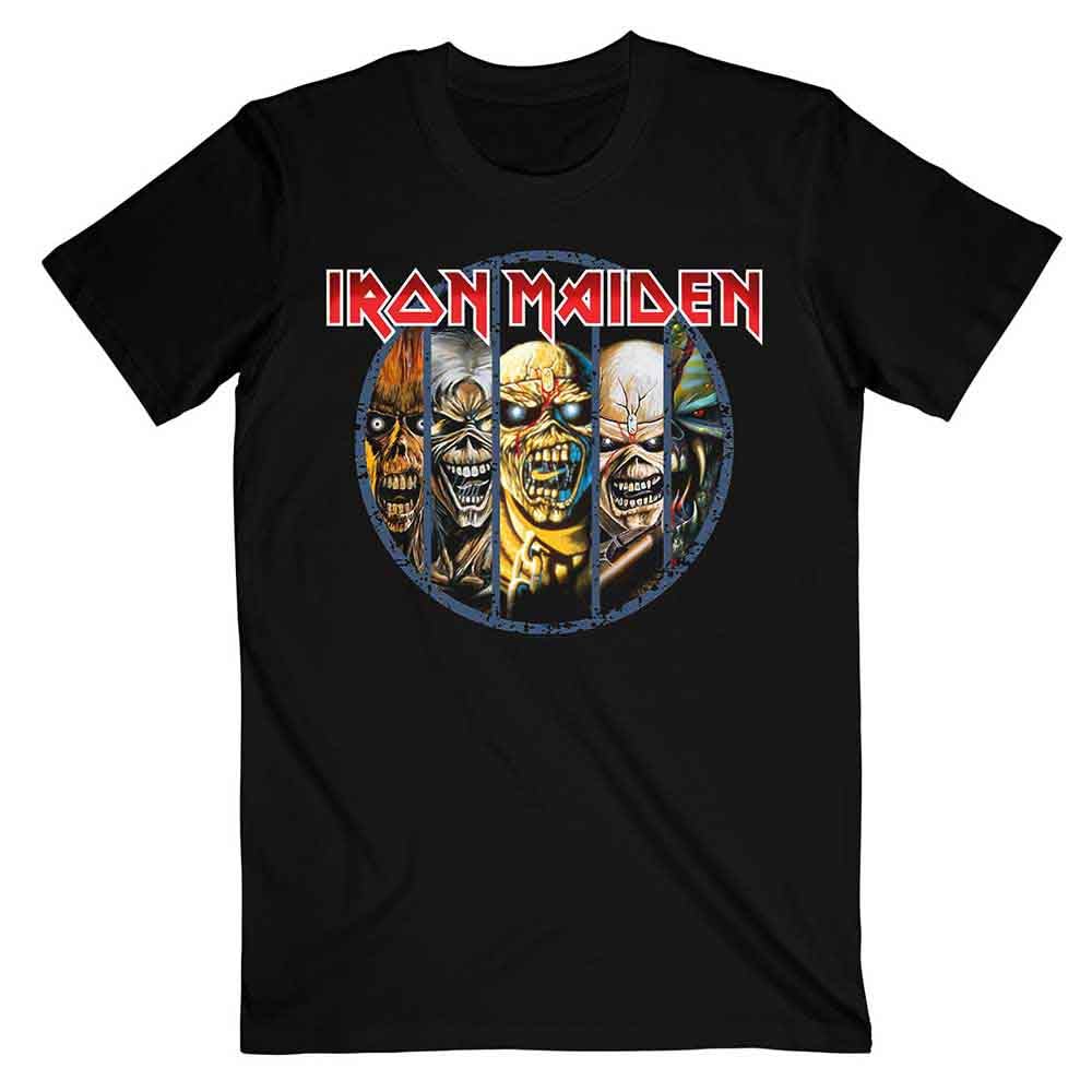 Rock Off Officially Licensed Products Men's Black Iron Maiden Eddie Evolution Official Tee T-Shirt Unisex (Xx-Large)