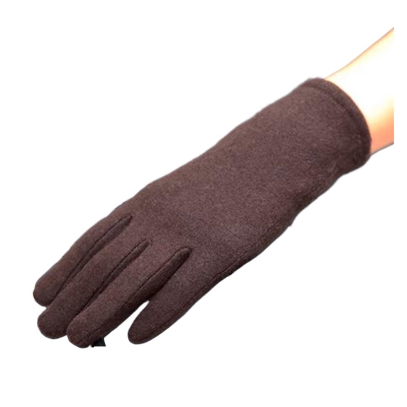 Guanti da donna Autunno Inverno Lana Vlevet sottile Strato singolo Mantieni caldi Guanti touchscreen da equitazione antivento da corsa Donna