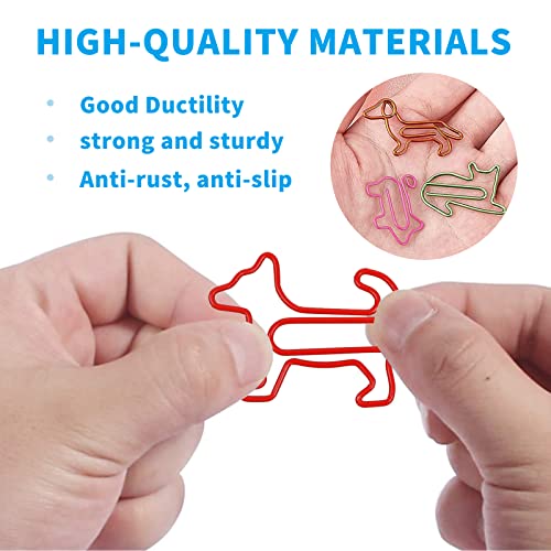 XSHAO 90 Pezzi Graffette Colorate, Forma Speciale