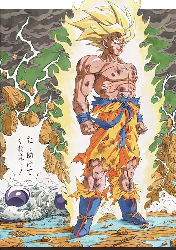 Genérico Póster Lámina Goku Super Saiyan Derrota a Freezer. Tamaño A4 (210 x 297 mm). Ideal Para enmarcar o colocar directamente en la pared. Papel fotográfico premium Glossy de 255gr/m2
